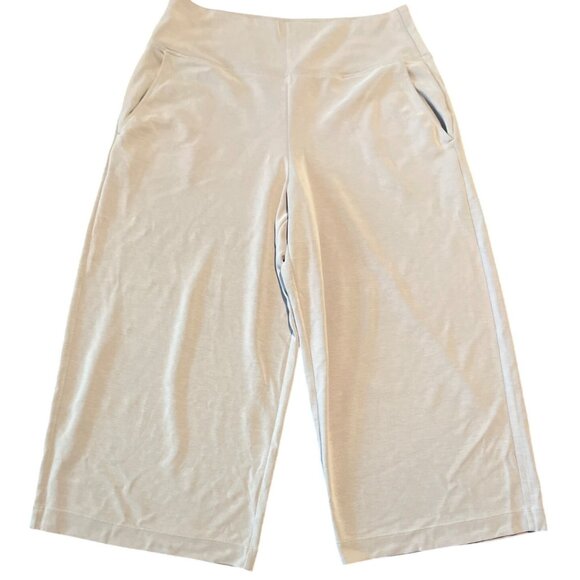 Athleta Seasoft Wide Crop Pants L Modal & Spandex SOFT - Picture 4 of 11